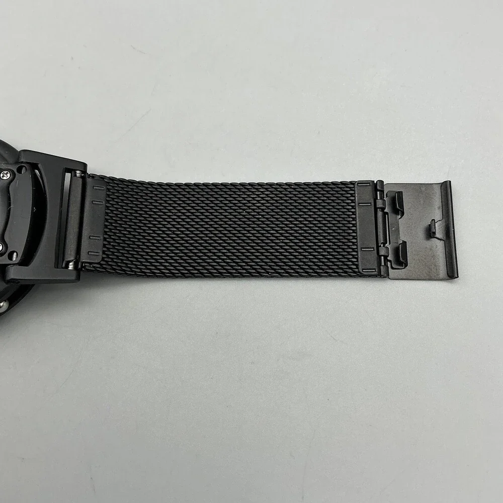 Eone The Bradley Mens Watch 40mm Black Dial Black Mesh Stainless Quartz 50m WR